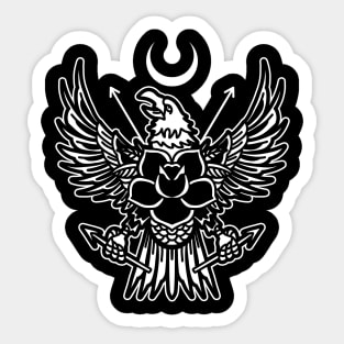 rose and eagle Sticker